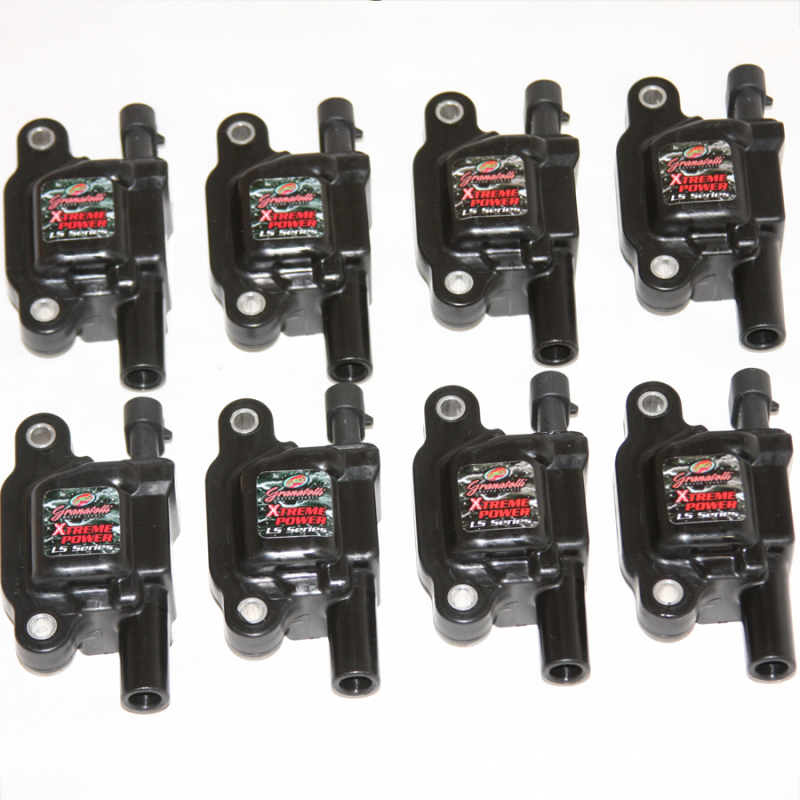 Chevrolet Corvette C7 Ignition Coil Packs - Granatelli Motor Sports - 80KV - Black - `14-`23 Chevrolet Corvette C7 Ignition Coil Packs - Granatelli Motor Sports - 80KV - Black - `14-`23